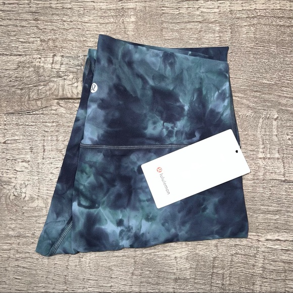 Lululemon align HR 25” Diamond Dye Silver Blue Tidewater Teal Graphite Grey - Picture 5 of 9